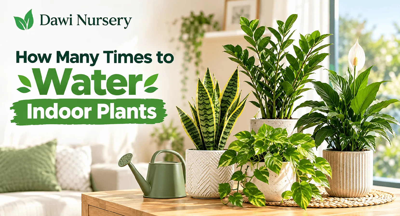 How Many Times to Water Indoor Plants? A Simple Watering Guide