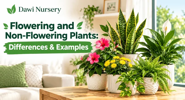 Flowering and Non-Flowering Plants: Types, Differences, Benefits, and Examples