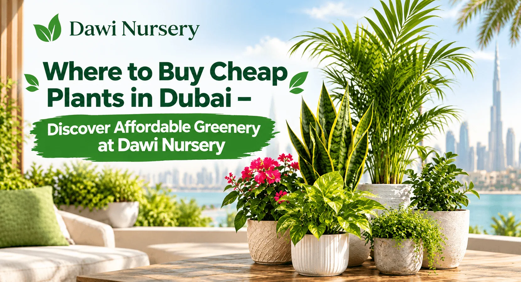 Where to Buy Cheap Plants in Dubai – Discover Affordable Greenery at Dawi Nursery